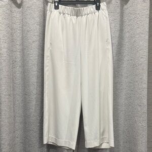 H&M Cream Wide Leg Pants